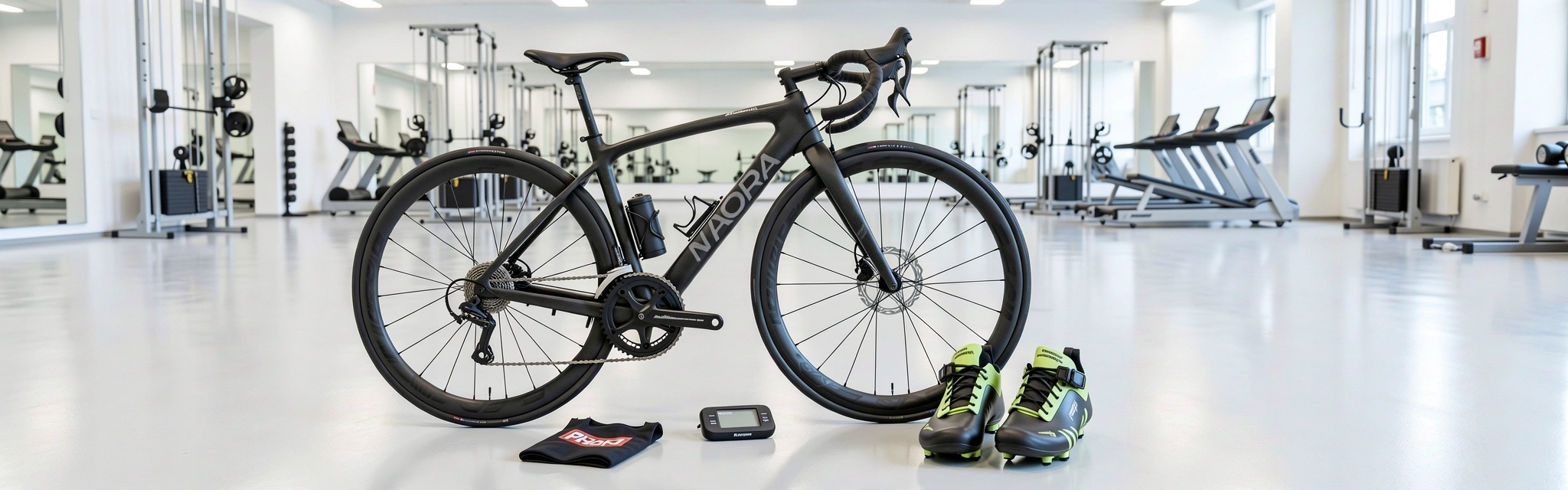 Professionelles Radsport-Equipment in einem Schweizer Labor